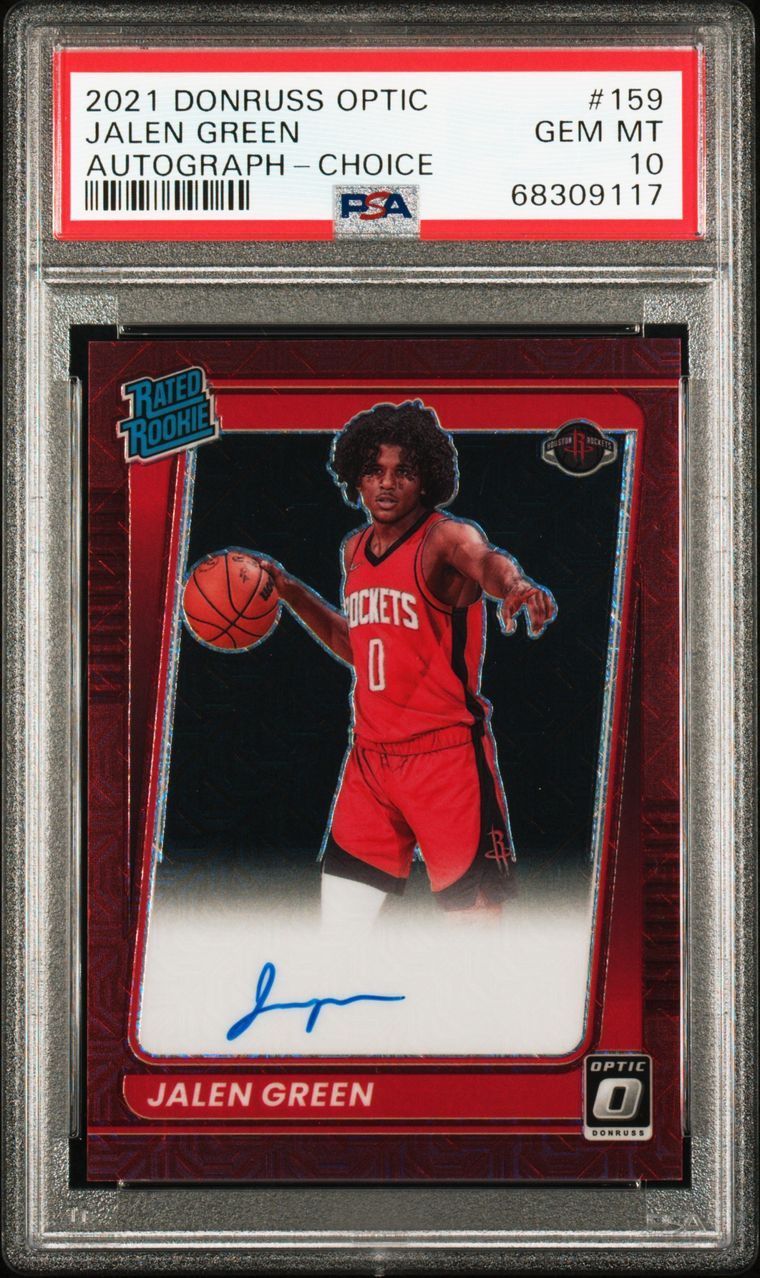 2021 Donruss Optic Autograph-Choice Jalen Green Gem Mt 10