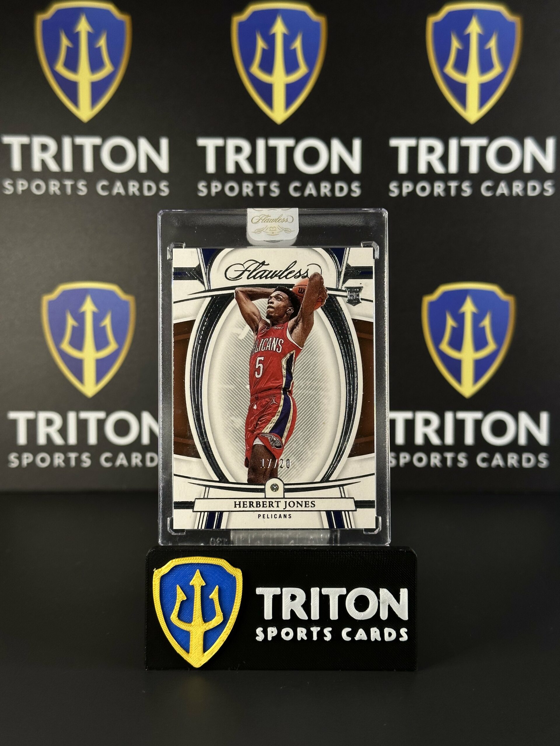 2021-22 Flawless Herbert Jones Authentic Diamond Silver Rookie (17/20) Sealed