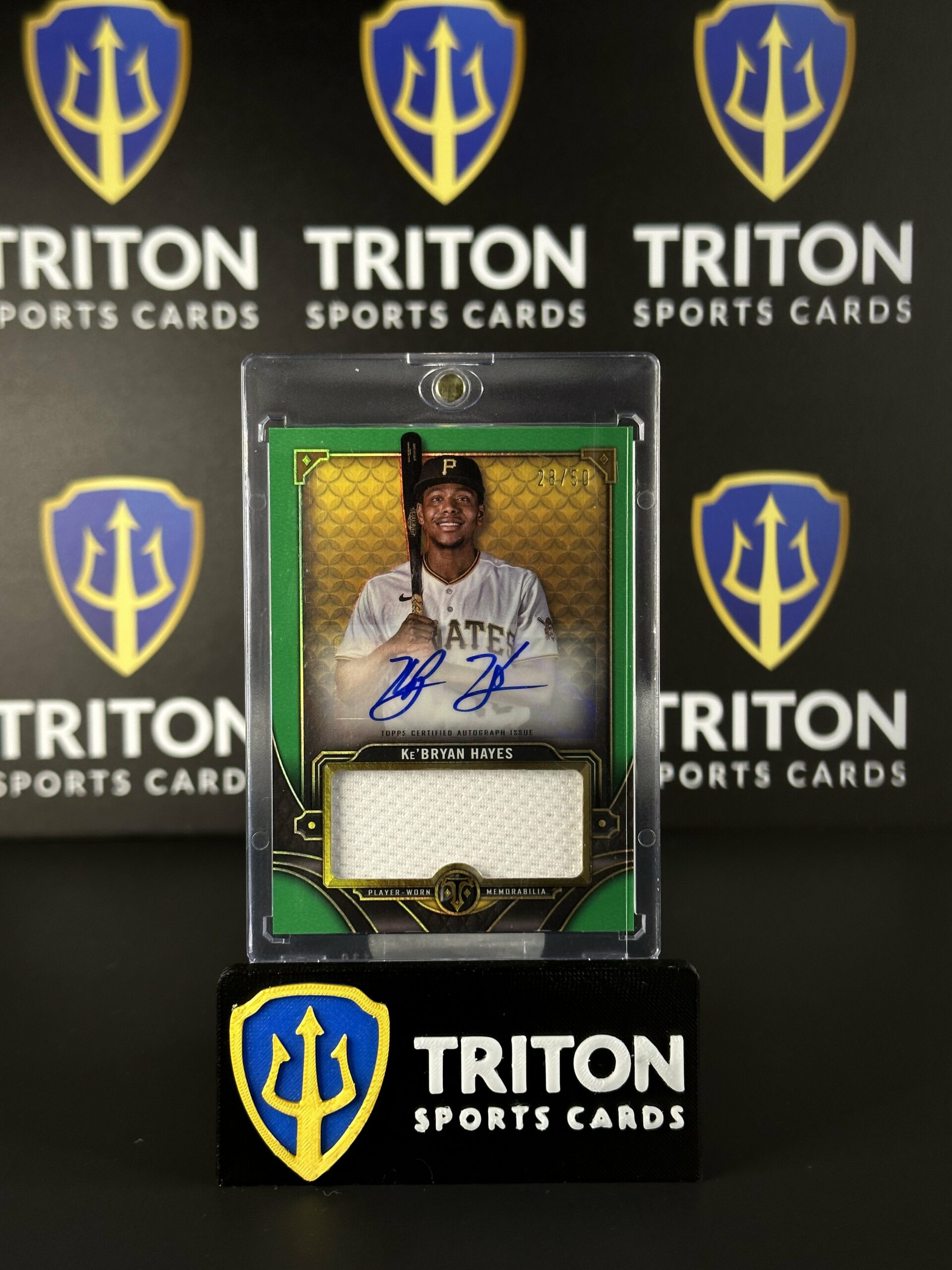 2022 Topps Triple Threads Ke’Bryan Hayes Patch Auto (28/50) GAME WORN