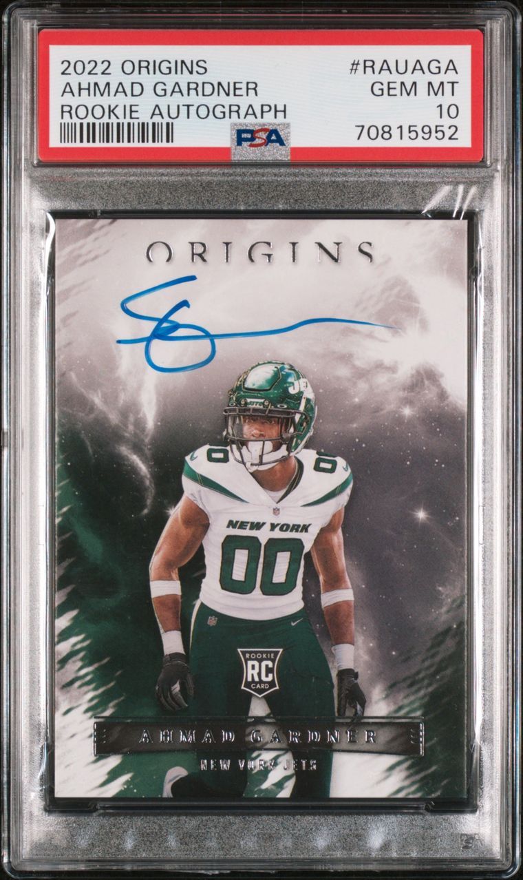 2022 Panini Origins Ahmad 'Sauce" Gardner Rookie Auto GEM MT 10